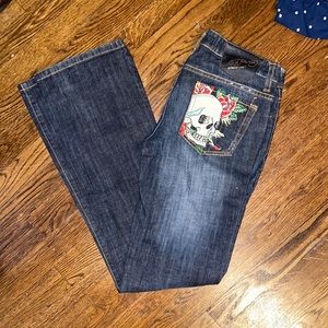 Hardly worn size 28 Ed Hardy jeans